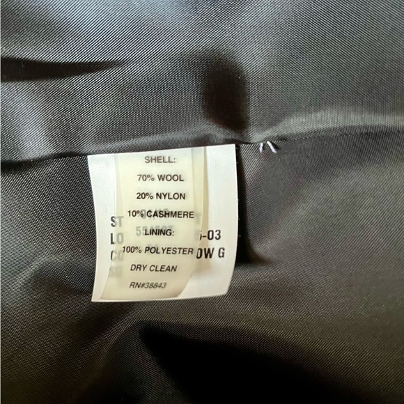 Tahari Green Ruffle Front Coat - Picture 4 of 5